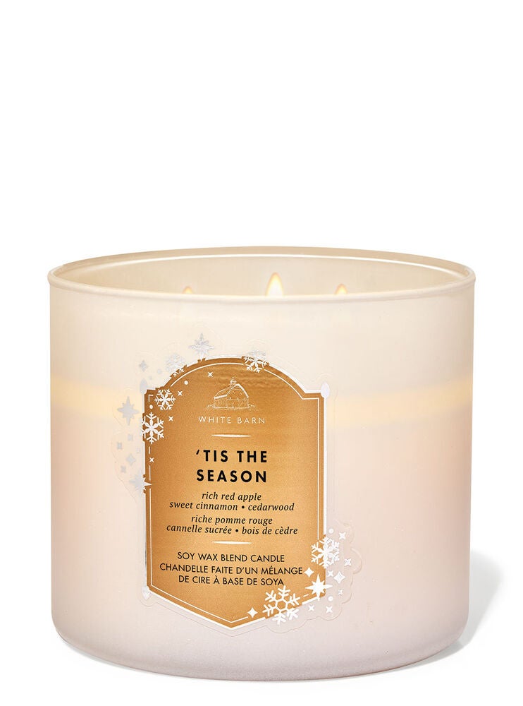 BBW Sweet Shop Wick Candles Of 12 Tis The Season 3-Wick Candle