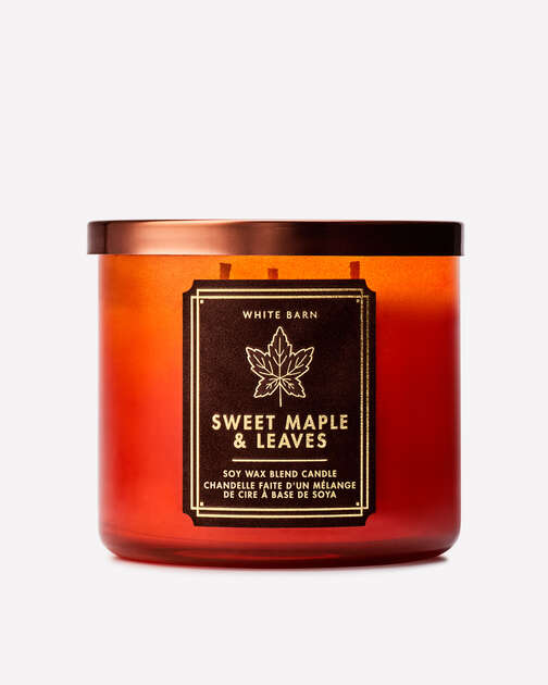 Sweet Maple & Leaves 3-Wick Candle