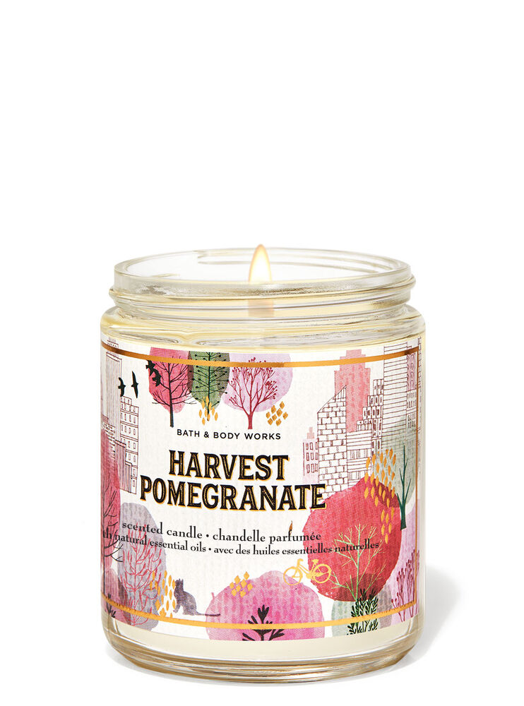 Harvest Pomegranate Single Wick Candle