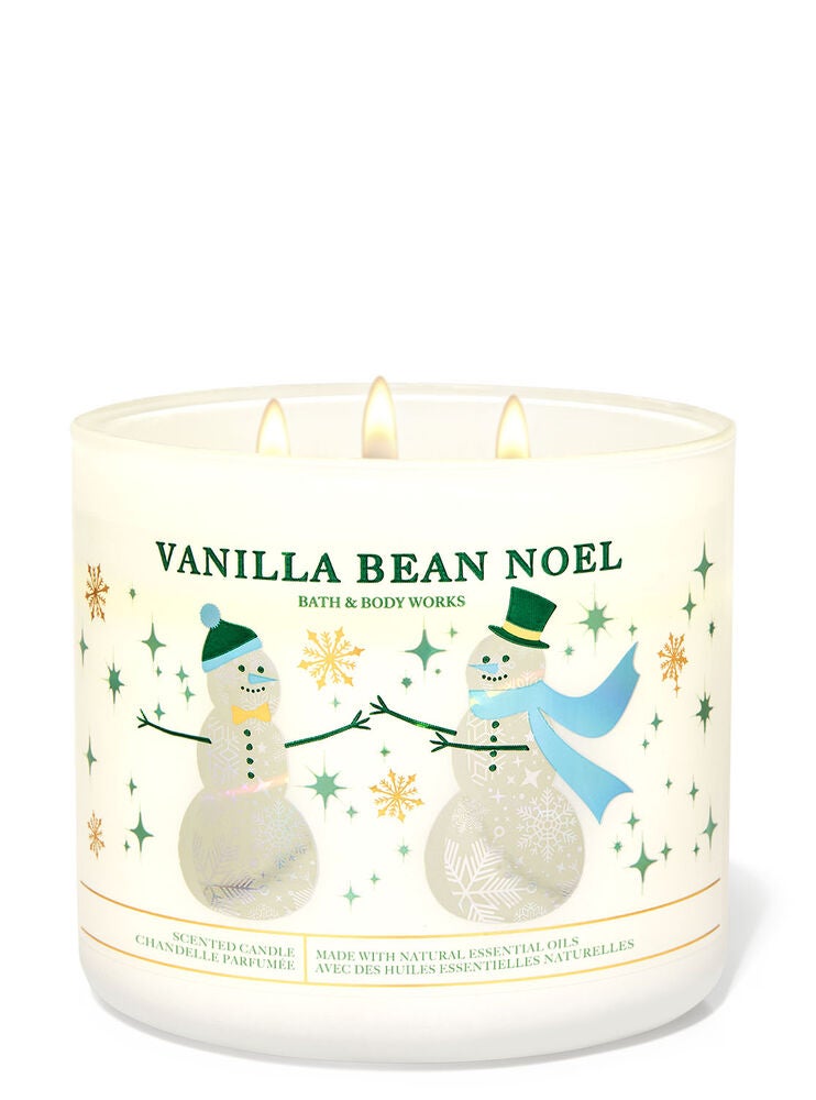Vanilla Bean Noel 3Wick Candle Bath and Body Works