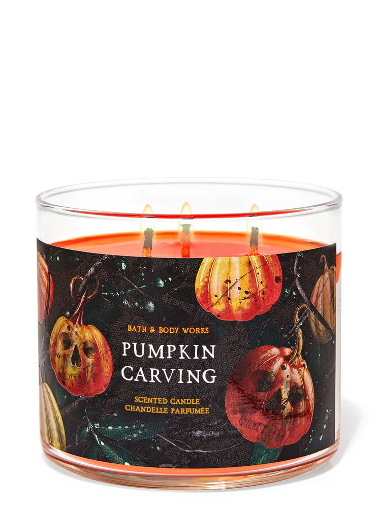 Pumpkin Carving 3-Wick Candle