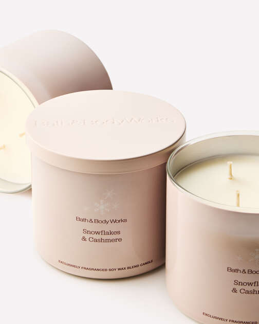 Snowflakes & Cashmere 3-Wick Candle