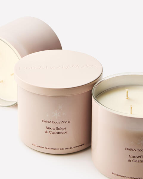 Snowflakes & Cashmere 3-Wick Candle
