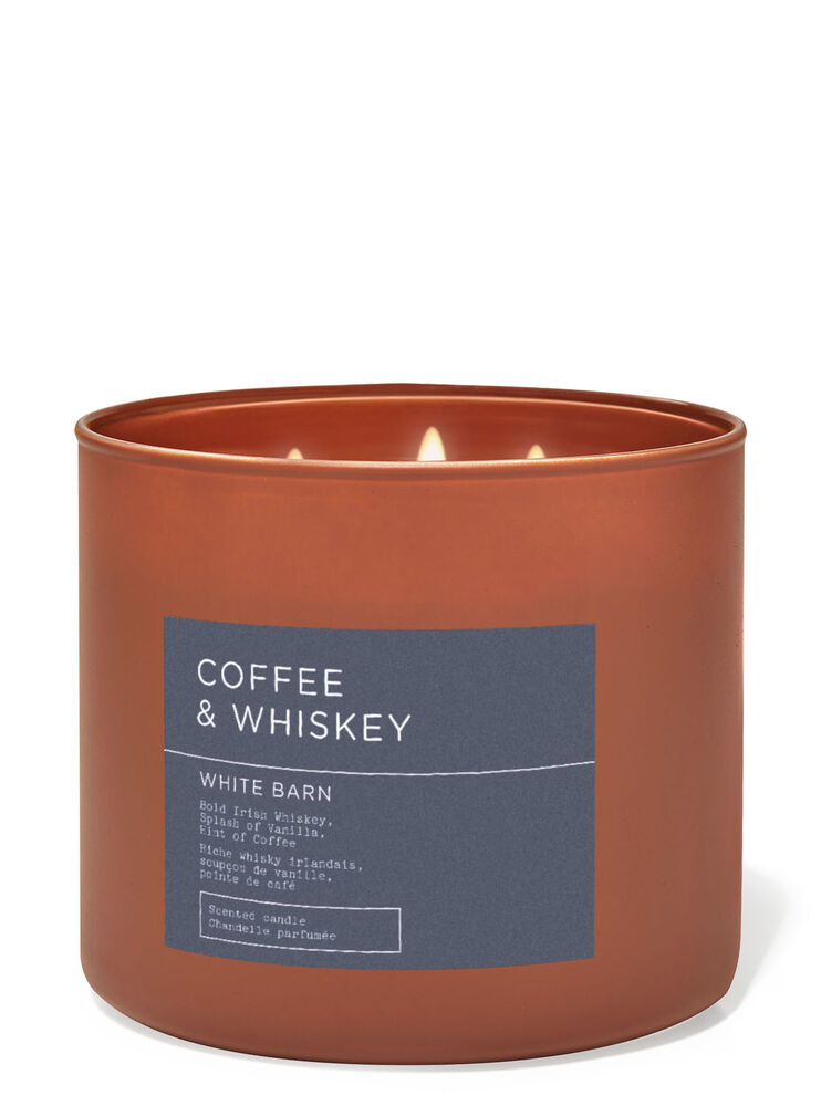 Coffee & Whiskey 3-Wick Candle
