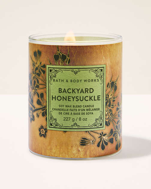 Backyard Honeysuckle Single Wick Candle