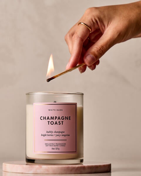 Champagne Toast Single Wick Candle