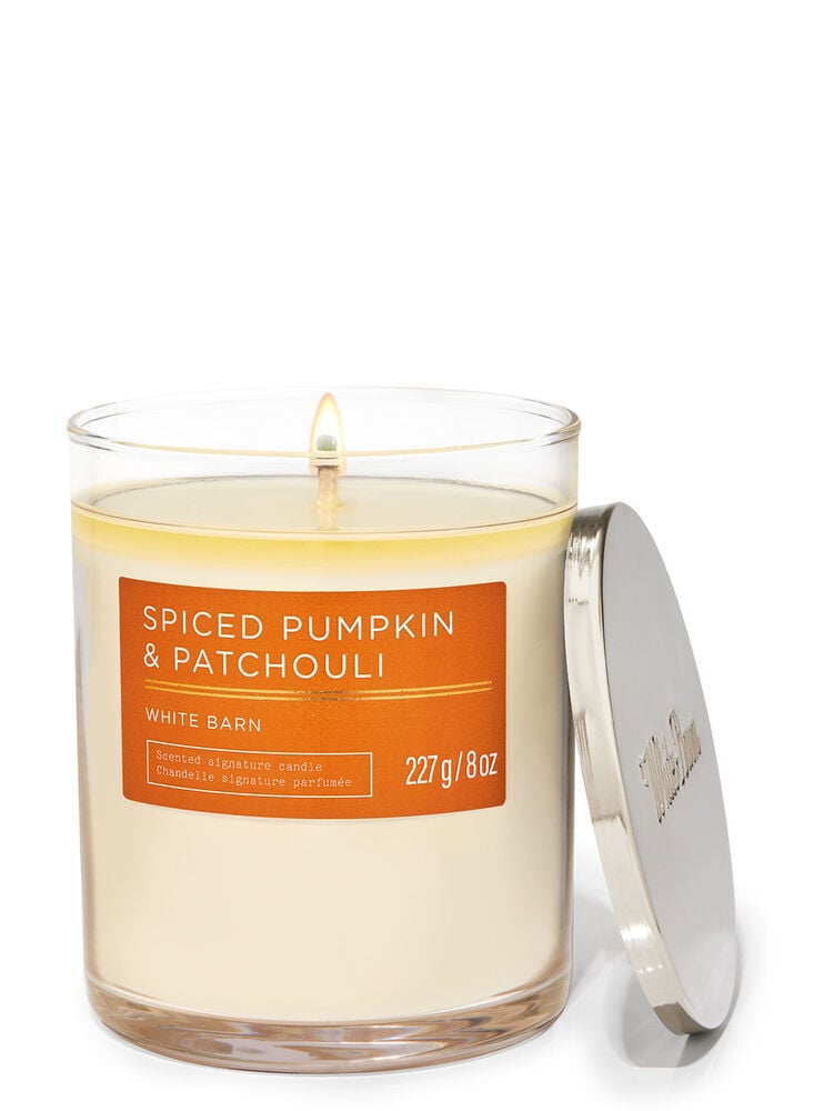 Spiced Pumpkin & Patchouli Signature Single Wick Candle