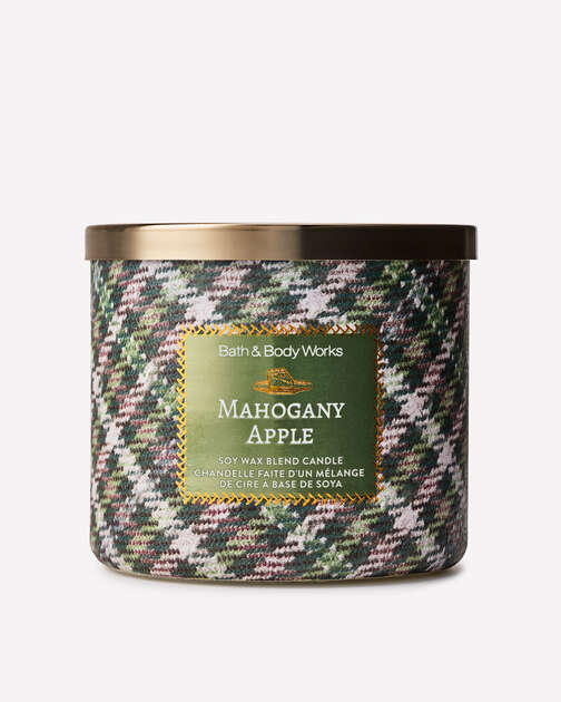 Bath & Body Works Mahogany Apple 3-Wick Candle
