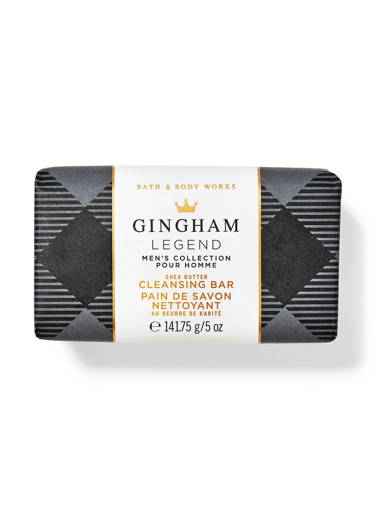 Pain de savon nettoyant au beurre de karité Gingham Legend Image 1