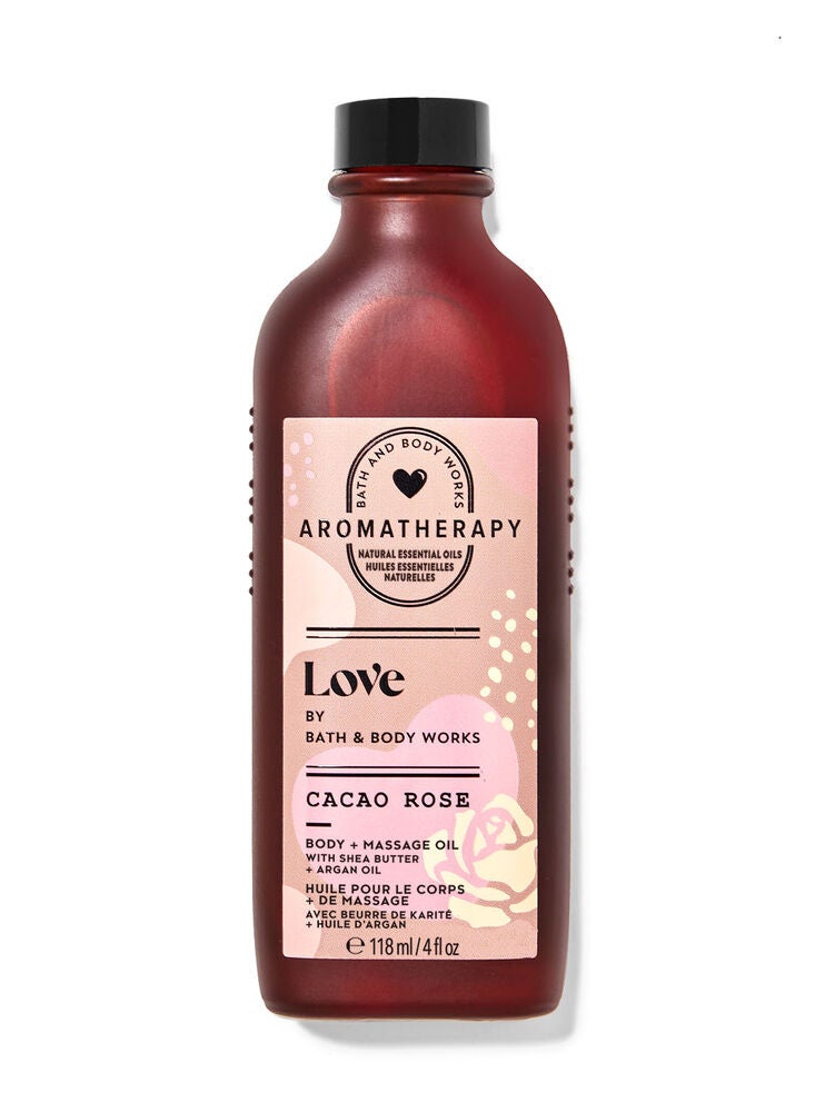 Cacao Rose Body and Massage Oil Bath and Body Works