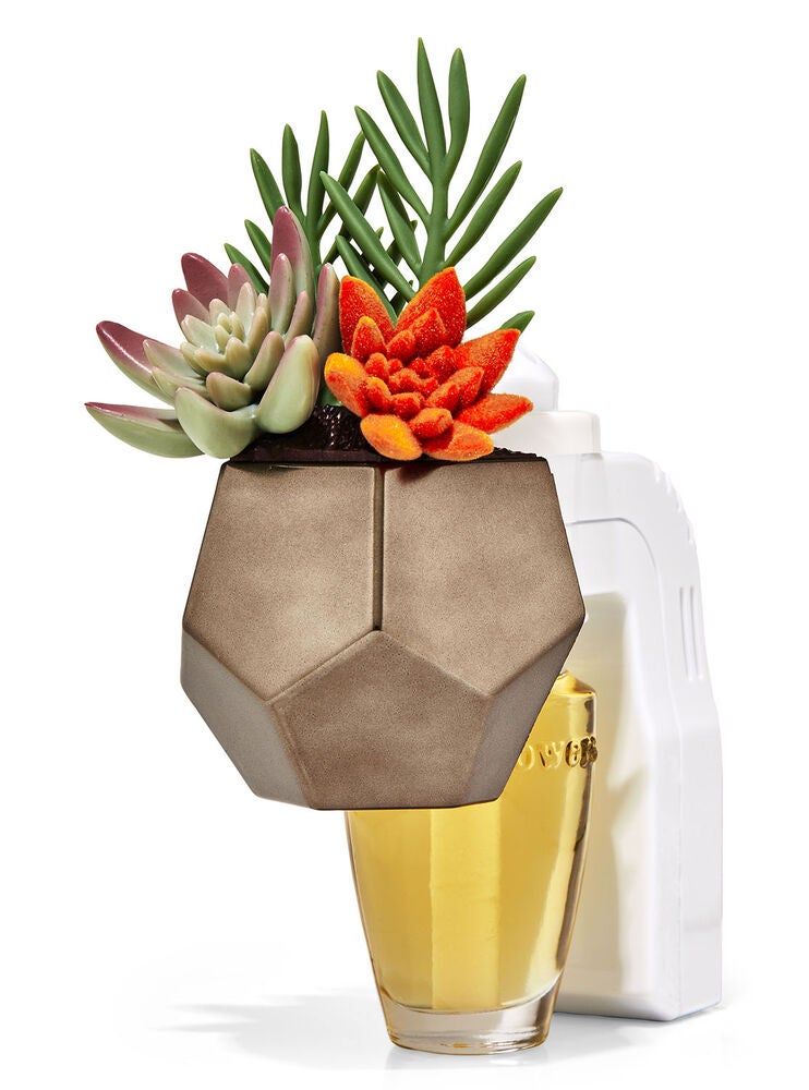 Geo Succulent Nightlight Wallflowers Fragrance Plug Bath and Body Works