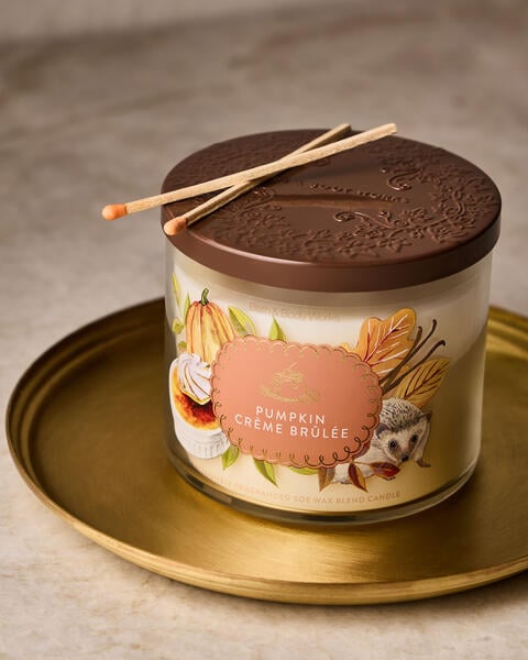 Chandelle à 3 mèches Pumpkin Crème Brûlée