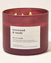 Rosewood & Suede 3-Wick Candle