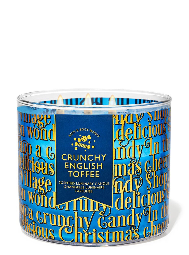 Crunchy English Toffee 3Wick Candle Bath and Body Works