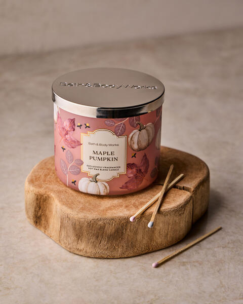Chandelle à 3 mèches Maple Pumpkin