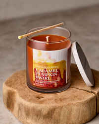 Caramel Pumpkin Swirl Single Wick Candle