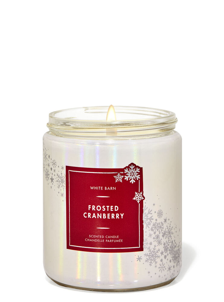 Frosted Cranberry Single Wick Candle