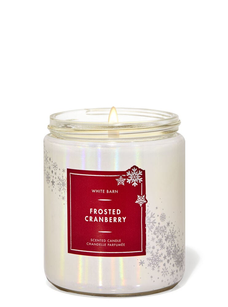 Frosted Cranberry Single Wick Candle Bath and Body Works