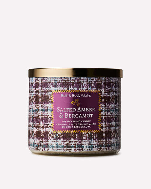 Salted Amber & Bergamot 3-Wick Candle
