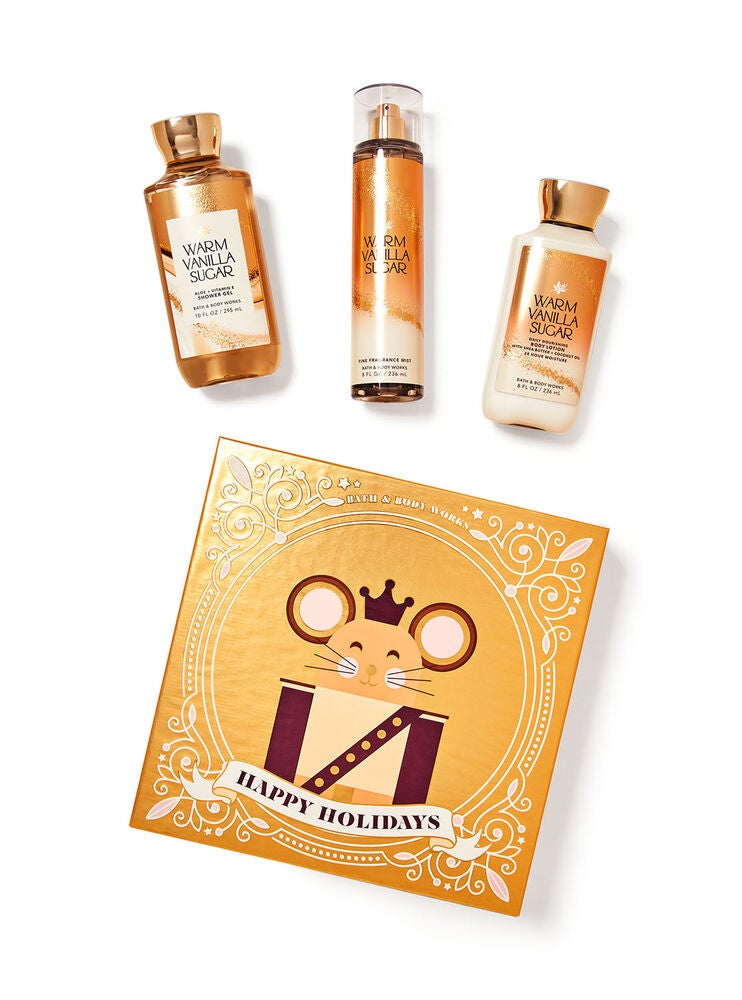 Warm Vanilla Sugar Gift Box Set Bath and Body Works