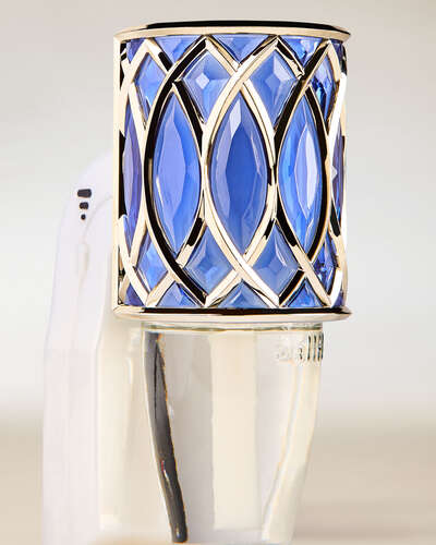 Blue Geometric Scent Control™ Nightlight Wallflowers Fragrance Plug