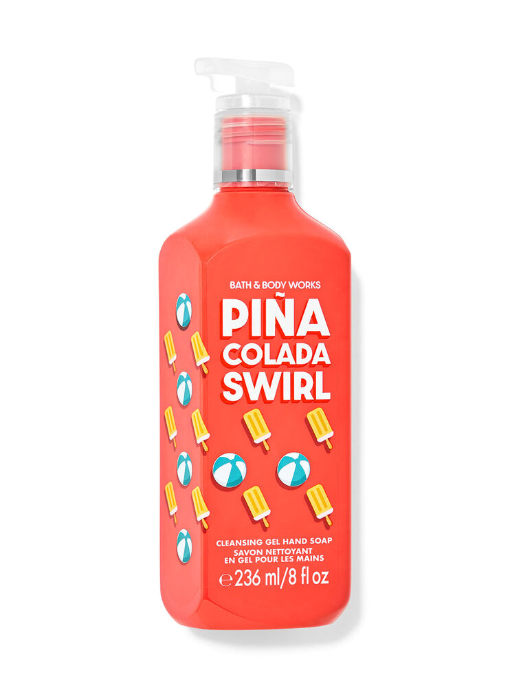 Savon nettoyant en gel pour les mains Piña Colada Swirl