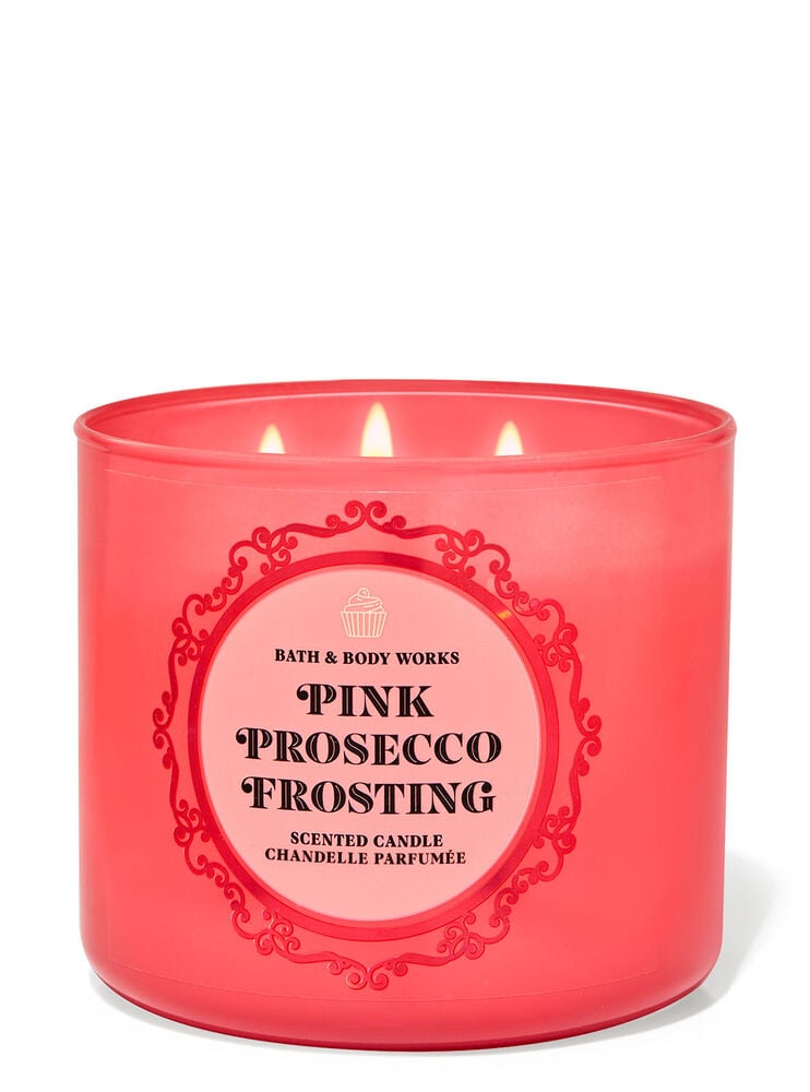 Pink Prosecco Frosting 3-Wick Candle Image 2
