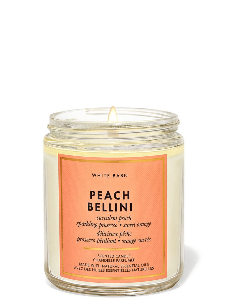Peach Bellini Mason Single Wick Candle