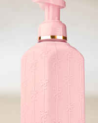 Pink Silicone Bows Gentle & Clean Foaming Hand Soap Dispenser