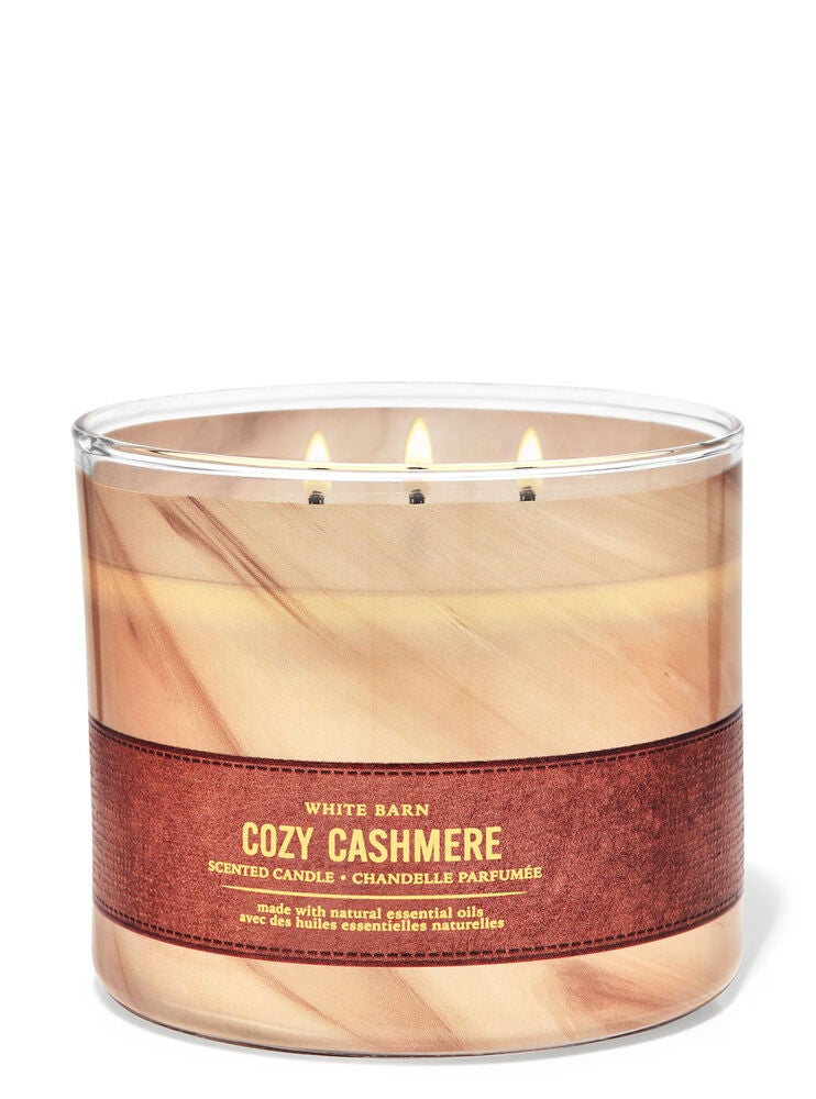 Cozy Cashmere 3Wick Candle Bath and Body Works
