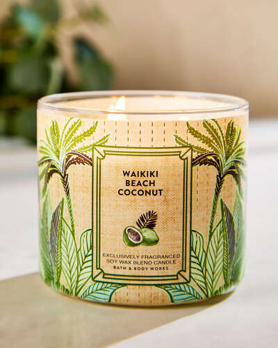 Waikiki Beach Coconut 3-Wick Candle