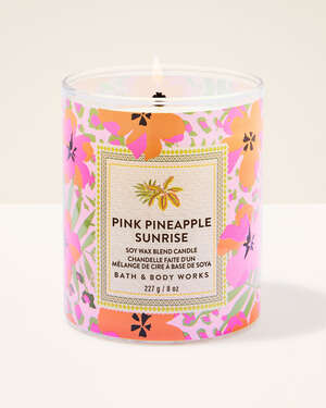 Pink Pineapple Sunrise Single Wick Candle