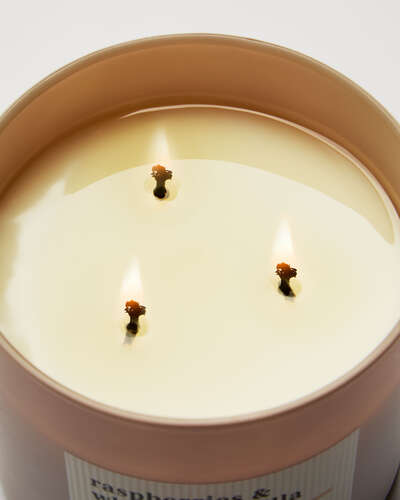 Raspberries & Whipped Vanilla 3-Wick Candle