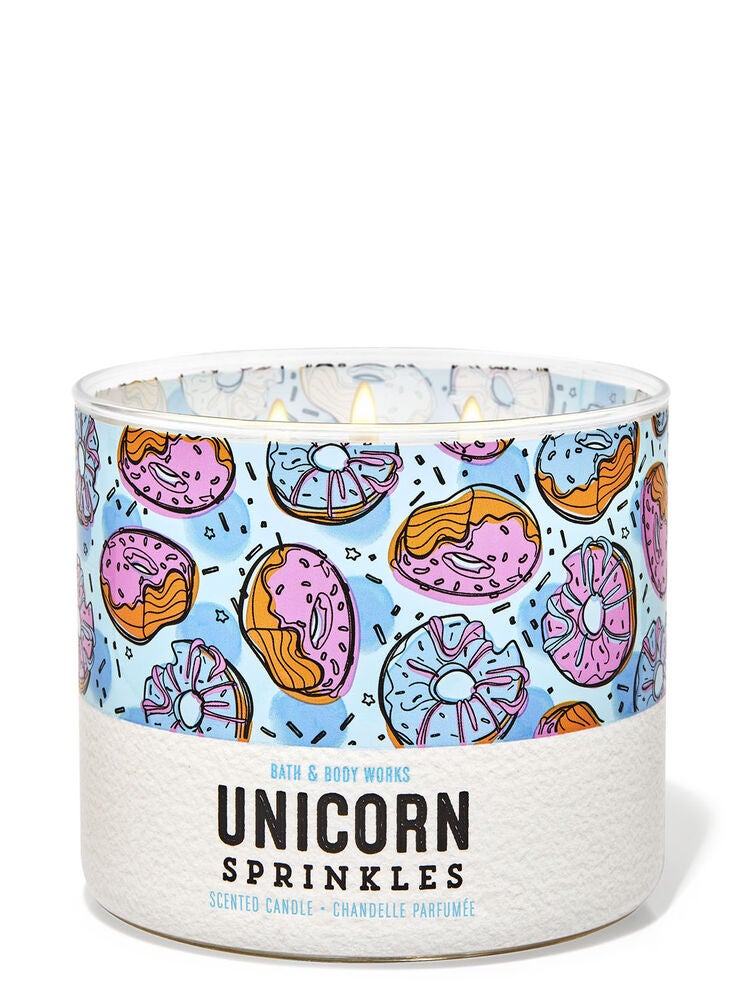 Unicorn Sprinkles 3Wick Candle Bath and Body Works
