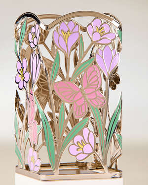Shimmery Butterflies & Flowers Soap Holder