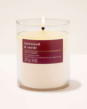 Rosewood & Suede Single Wick Candle