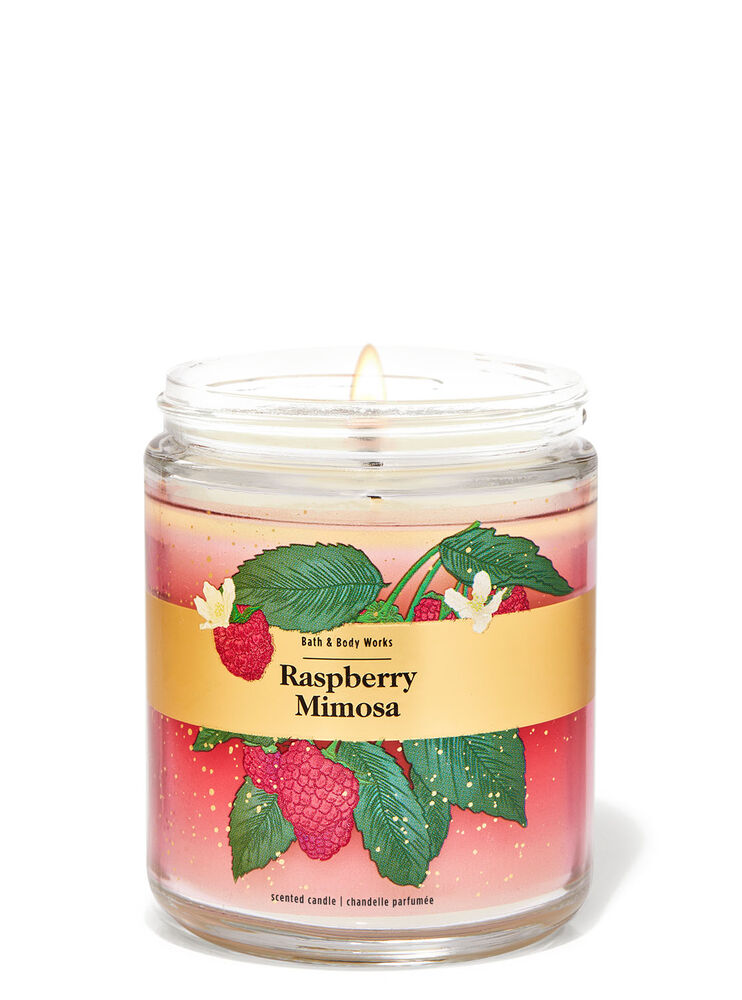 Raspberry Mimosa Single Wick Candle