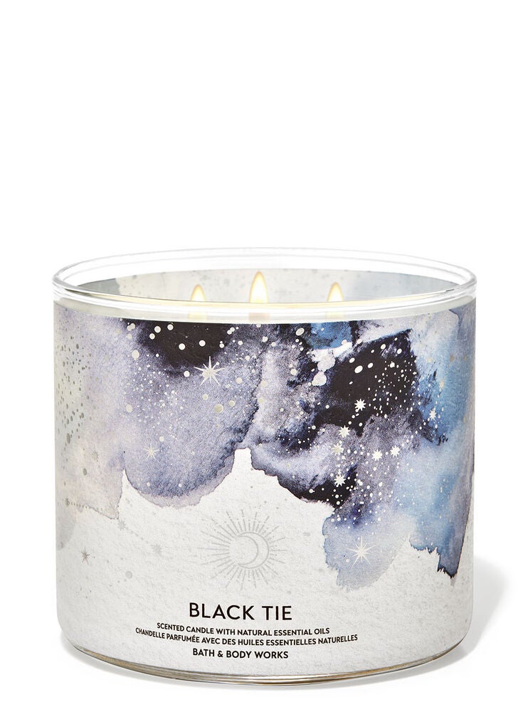Black Tie 3Wick Candle Bath and Body Works