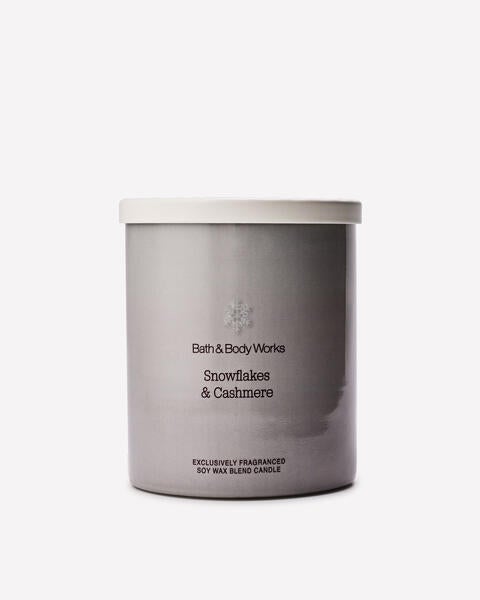 Snowflakes & Cashmere Single Wick Candle