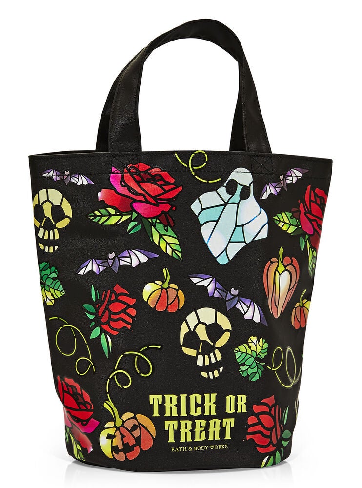 Trick or Treat Canvas Tote Bag Bath and Body Works