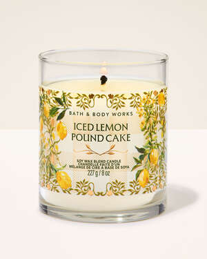Iced Lemon Pound Cake Single Wick Candle