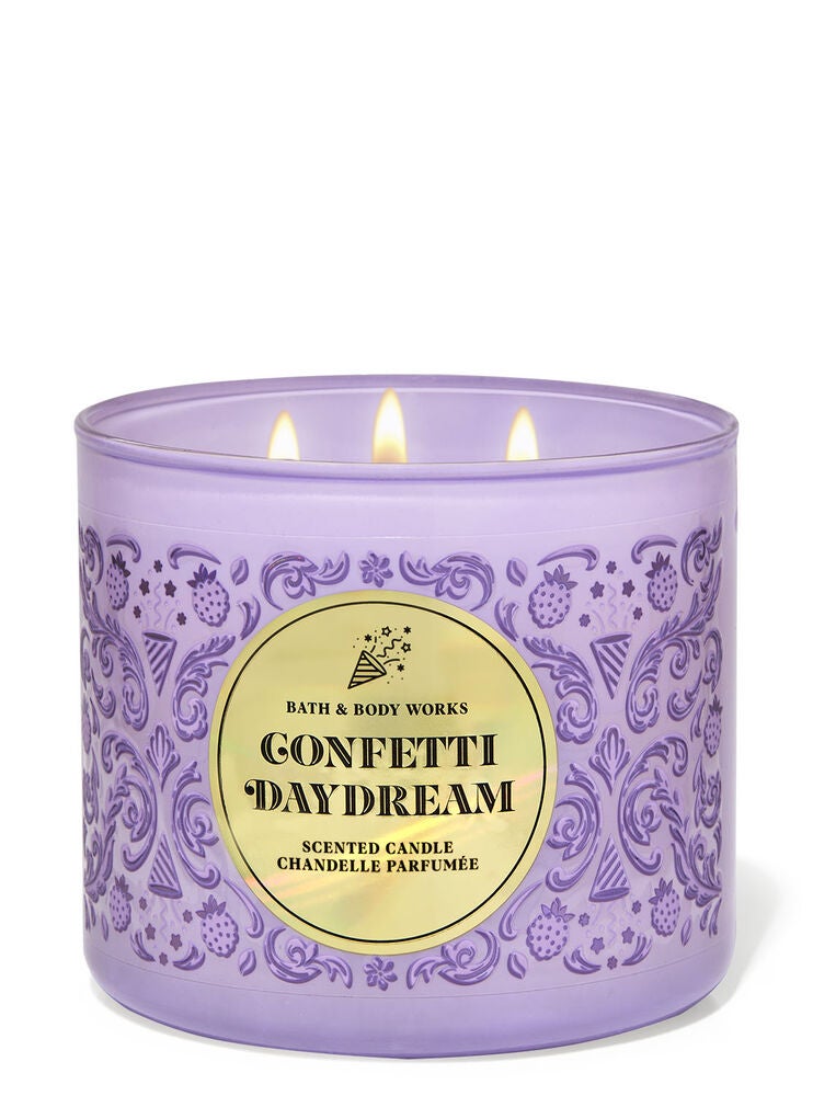 Confetti Daydream 3Wick Candle Bath and Body Works