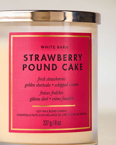 Strawberry Pound Cake Single Wick Candle