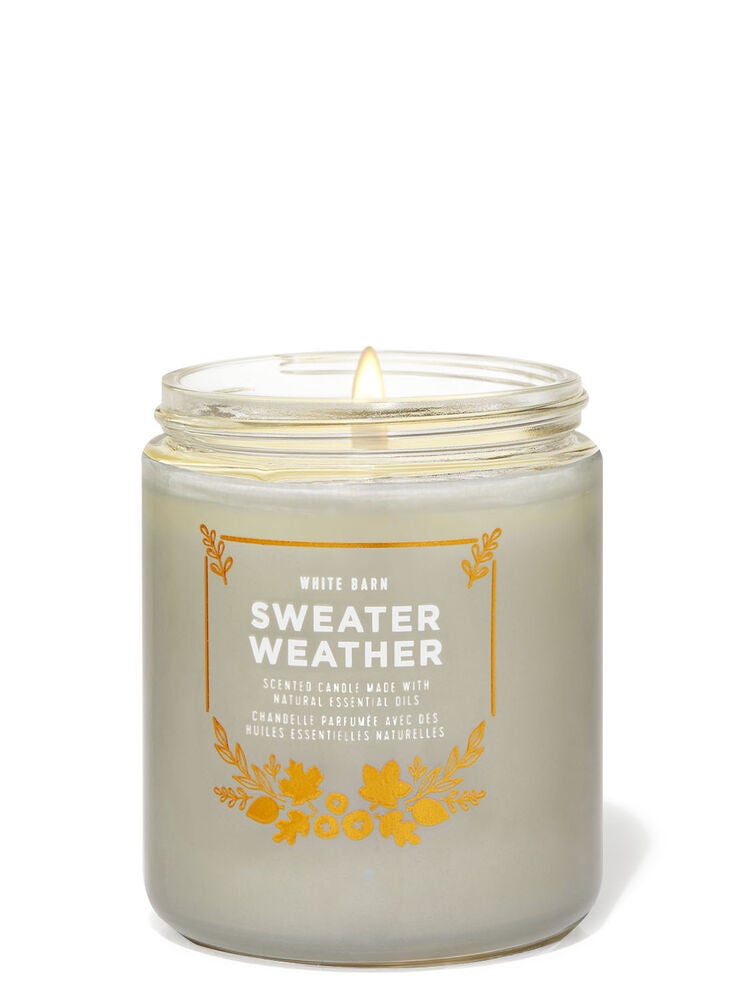 Sweater Weather Single Wick Candle Bath and Body Works