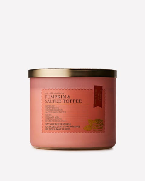Pumpkin & Salted Toffee 3-Wick Candle