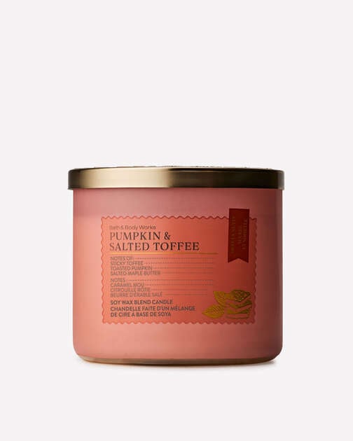 Pumpkin & Salted Toffee 3-Wick Candle