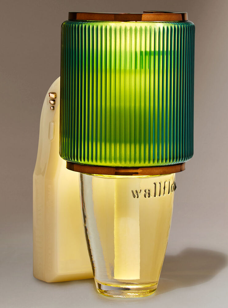 Diffuseur Wallflowers veilleuse avec contrôle de la fragrance verre ciselé vert Image 1
