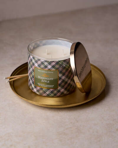 Mahogany Apple 3-Wick Candle