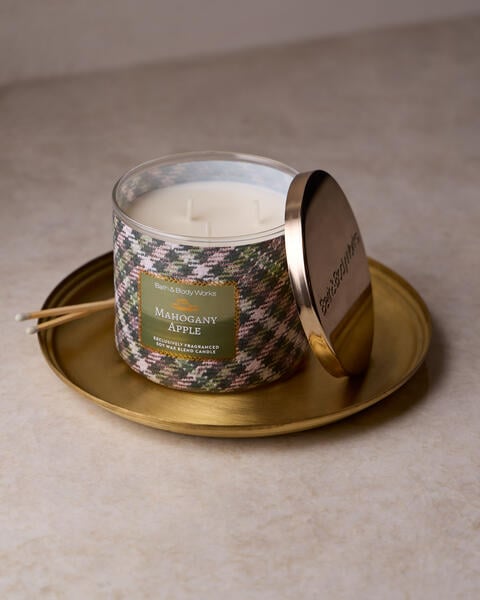 Mahogany Apple 3-Wick Candle