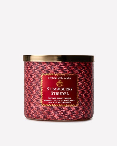 Chandelle à 3 mèches Strawberry Strudel